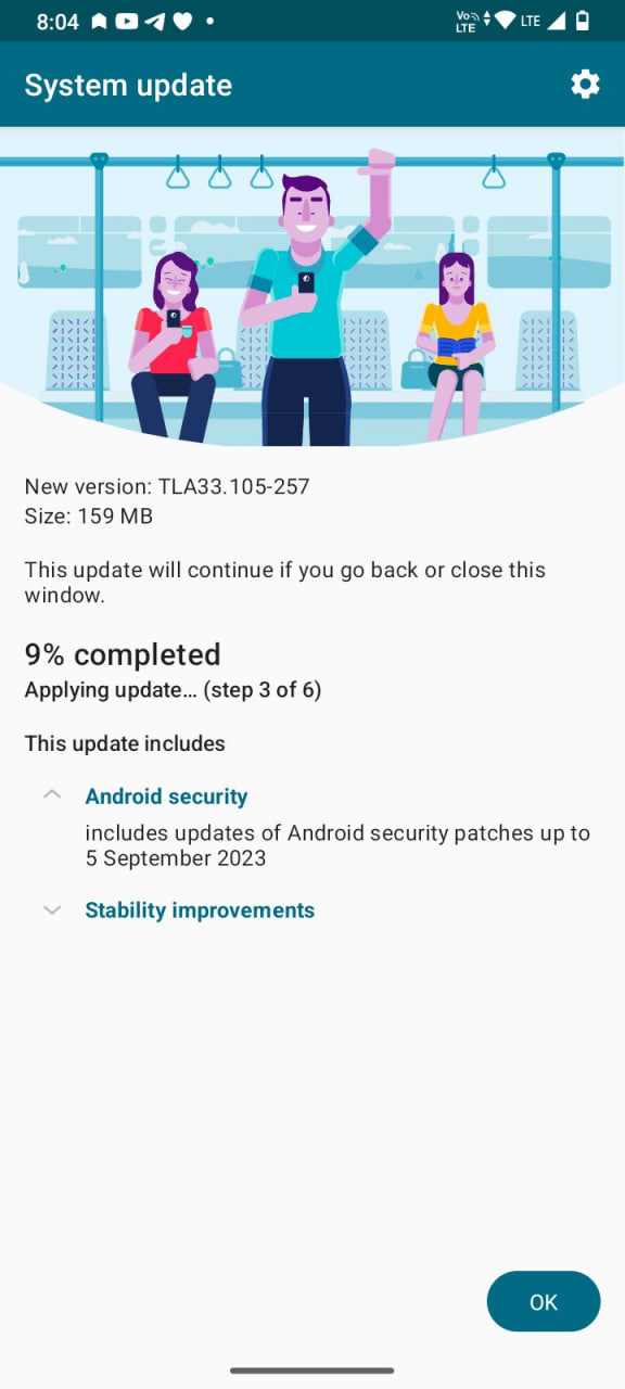 Motorola E13 September 2023 Update