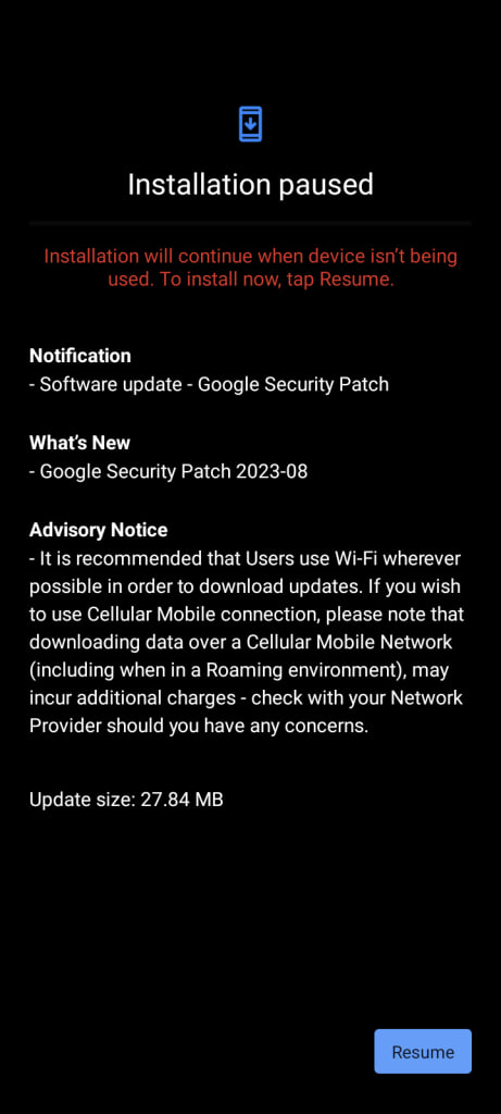 Nokia 2.4 September 2023 update