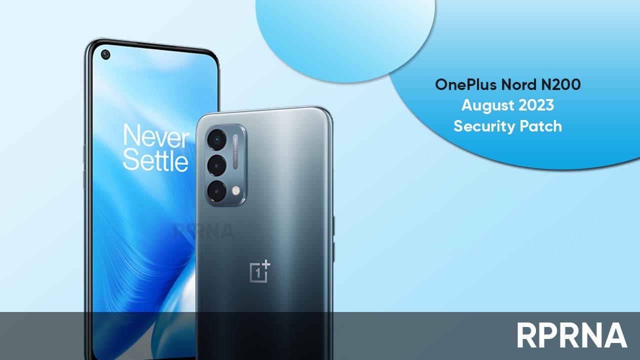 OnePlus Nord N200 August 2023 patch