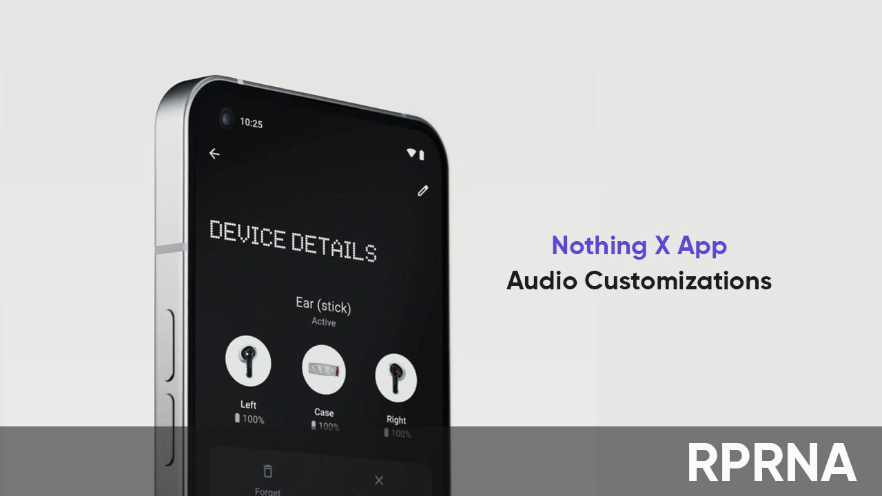 Nothing X app audio customizations