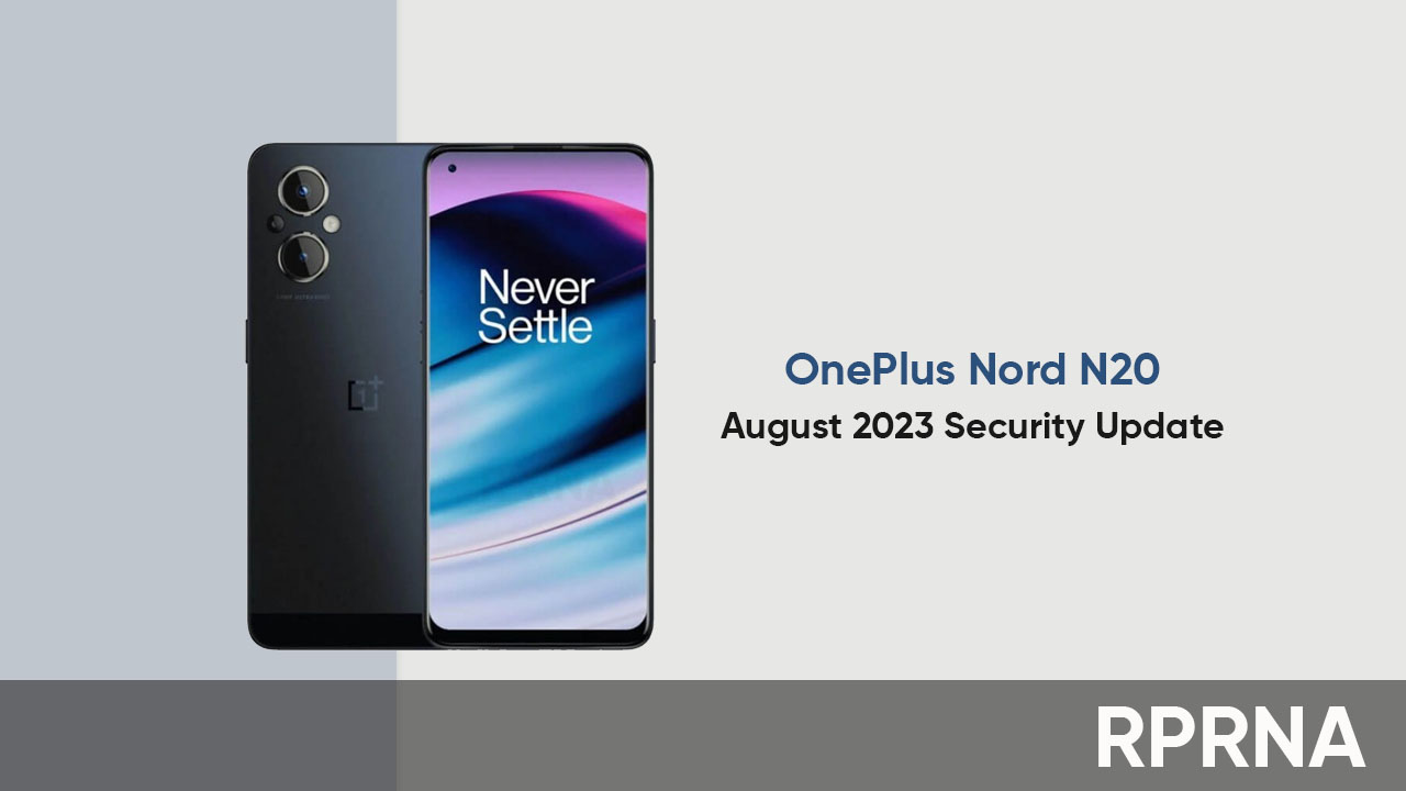 OnePlus Nord N20 August 2023 update