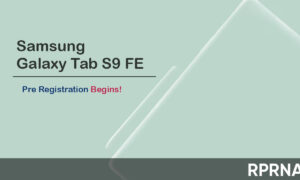 Samsung Galaxy Tab S9 FE pre registration