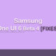 Samsung One UI 6 Beta 4 fixes