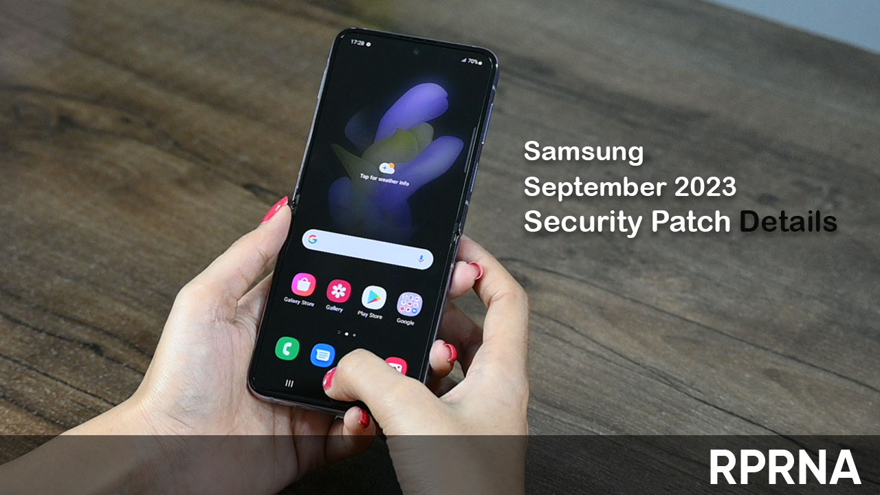 Samsung September 2023 patch details