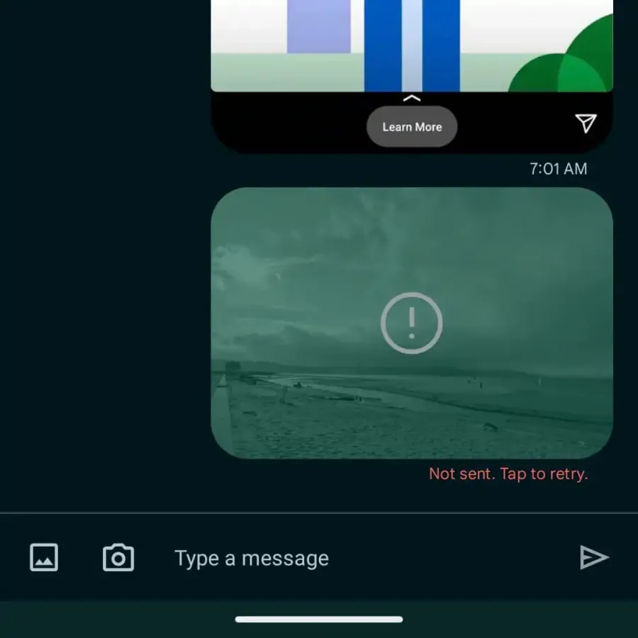 Google voice photos bug