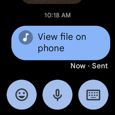 Google Messages voice memos Wear OS