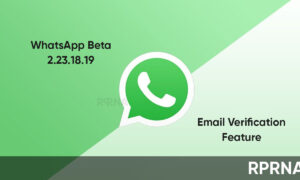 WhatsApp Email Verification feature