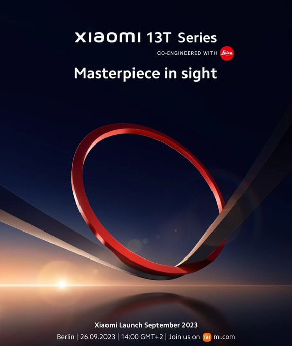Xiaomi 13T series September 26