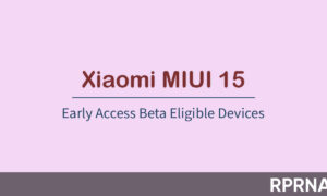 Xiaomi MIUI 15 early access beta devices