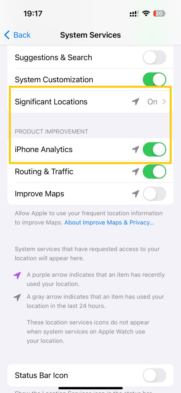 Apple iOS 17 privacy settings