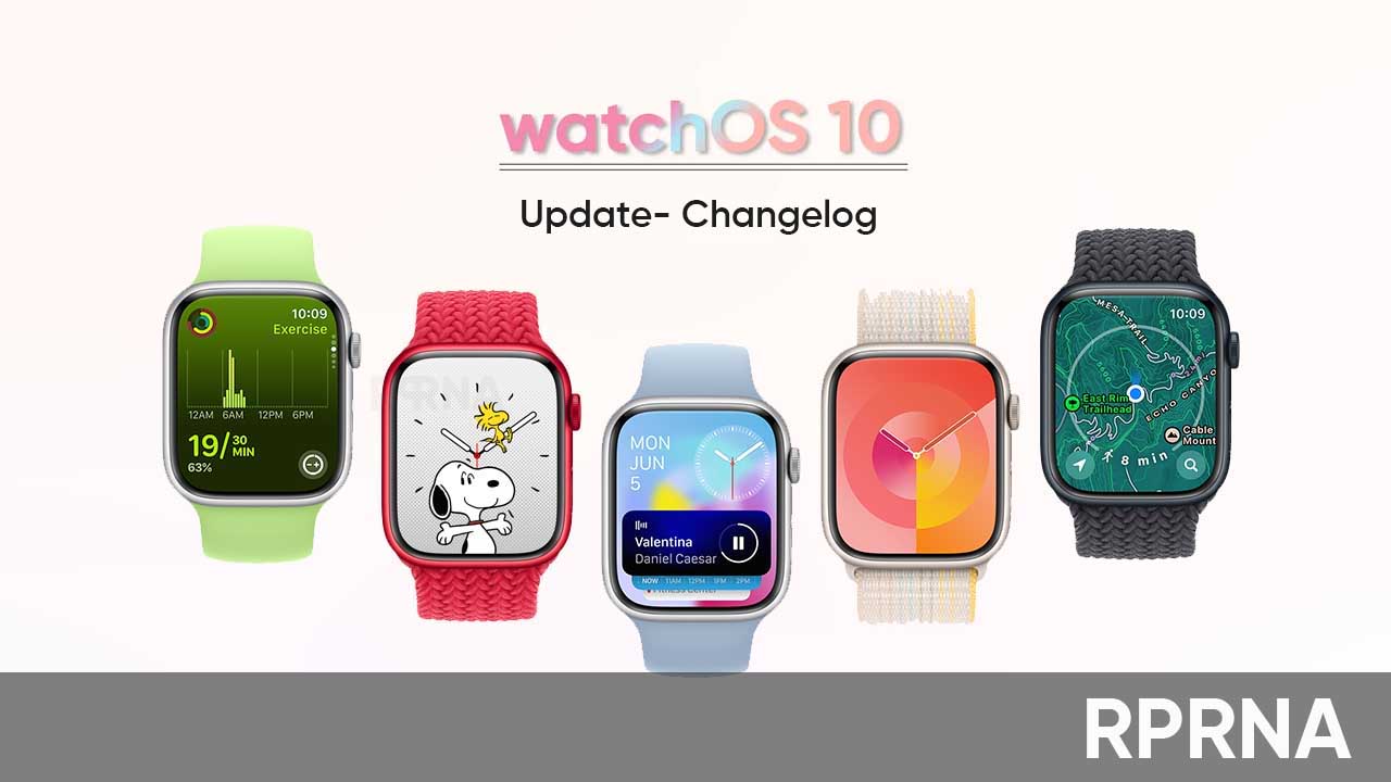 Apple watchOS 10 changelog