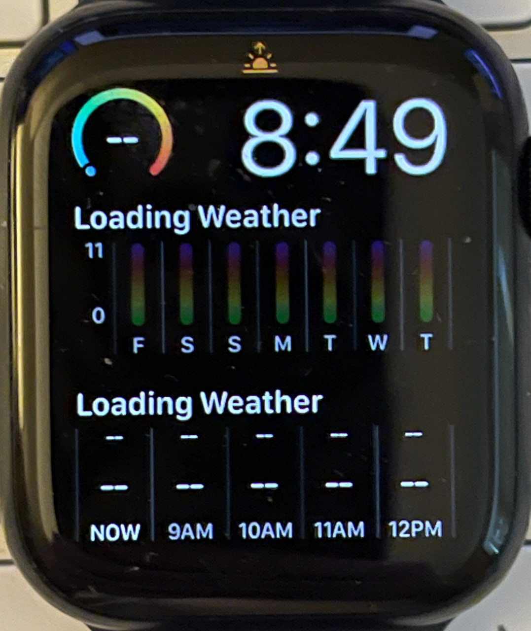 Apple watchOS 10 weather complications issues