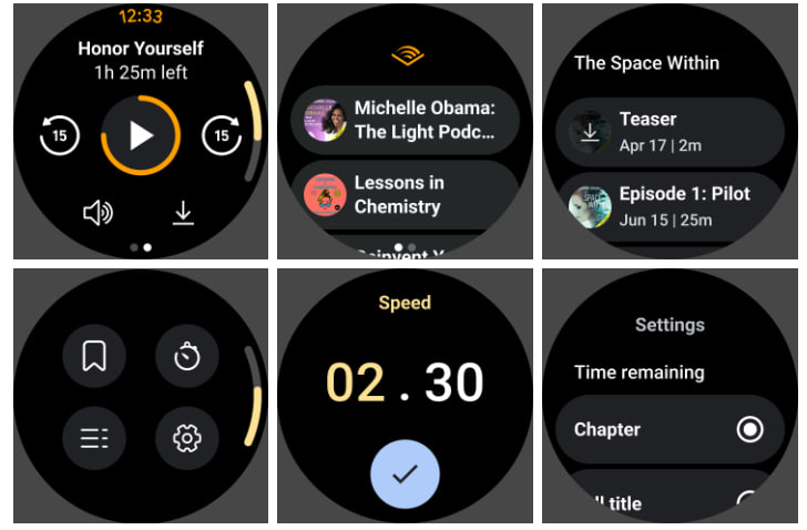 Audible Wear OS devices