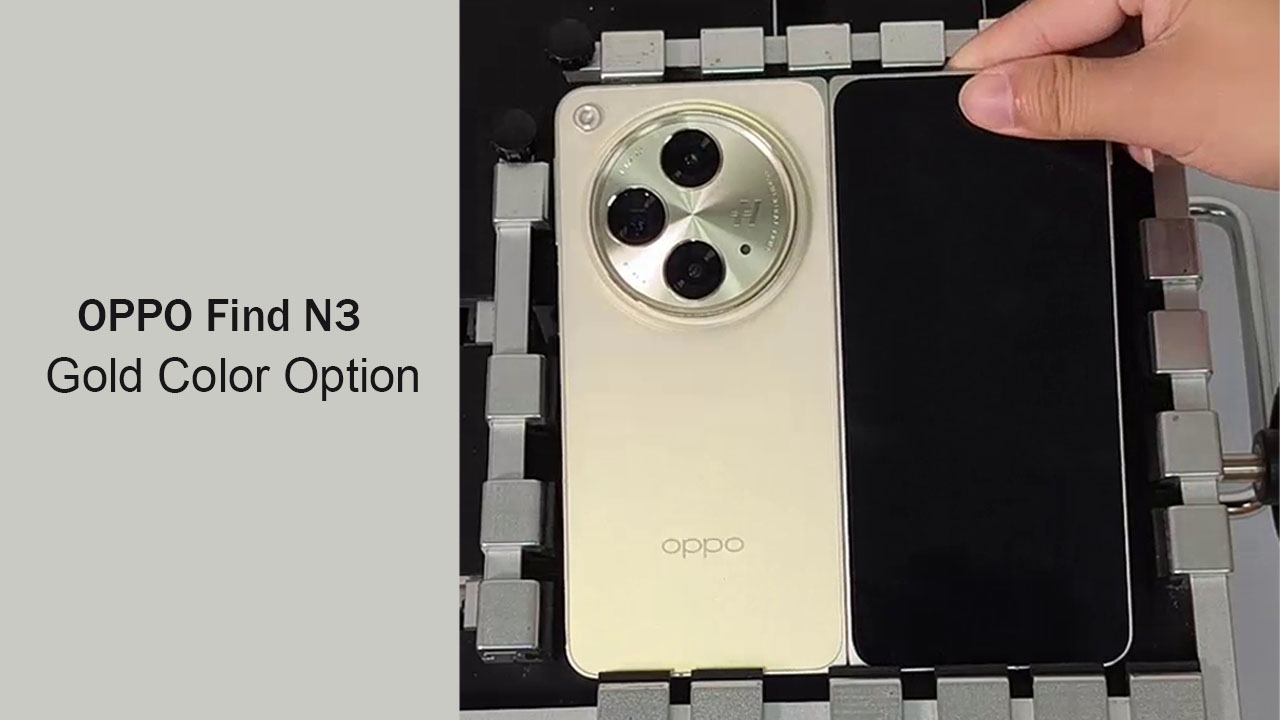 OPPO Find N3 Gold color