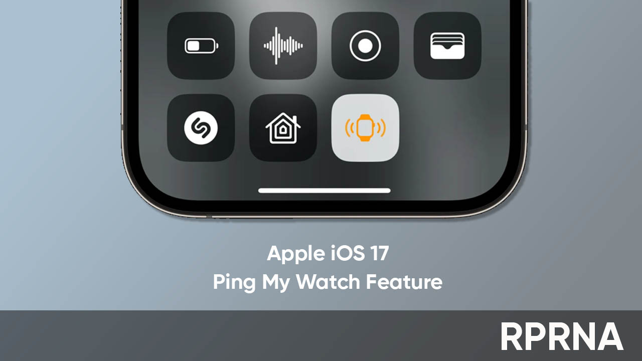 Apple iOS 17 Ping My Watch feature