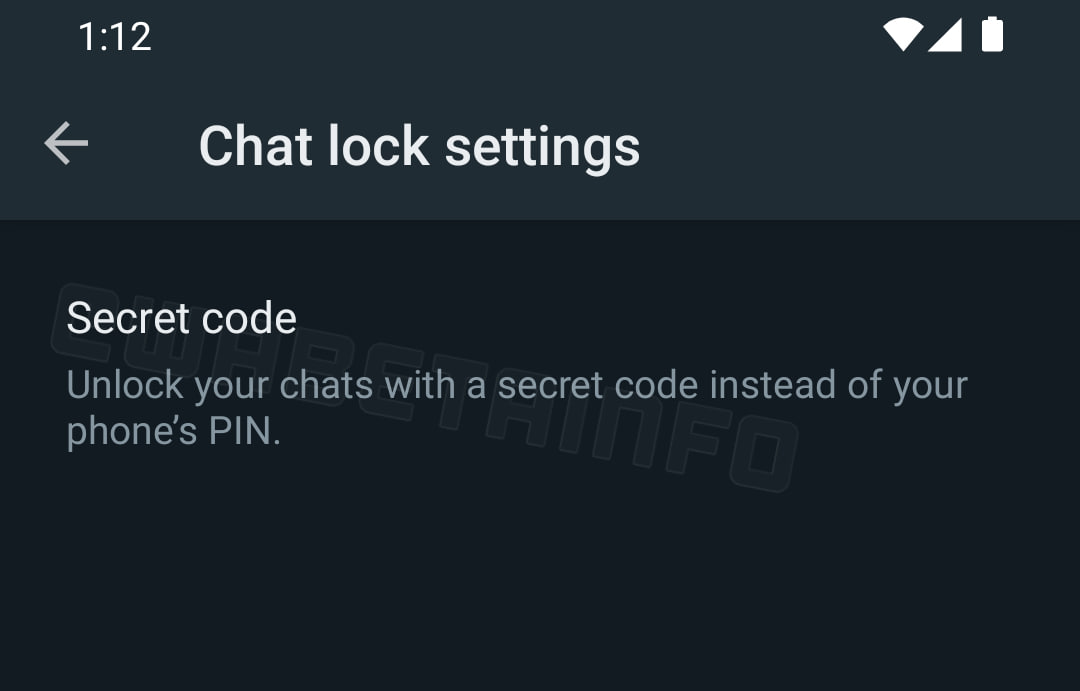 WhatsApp secret code feature