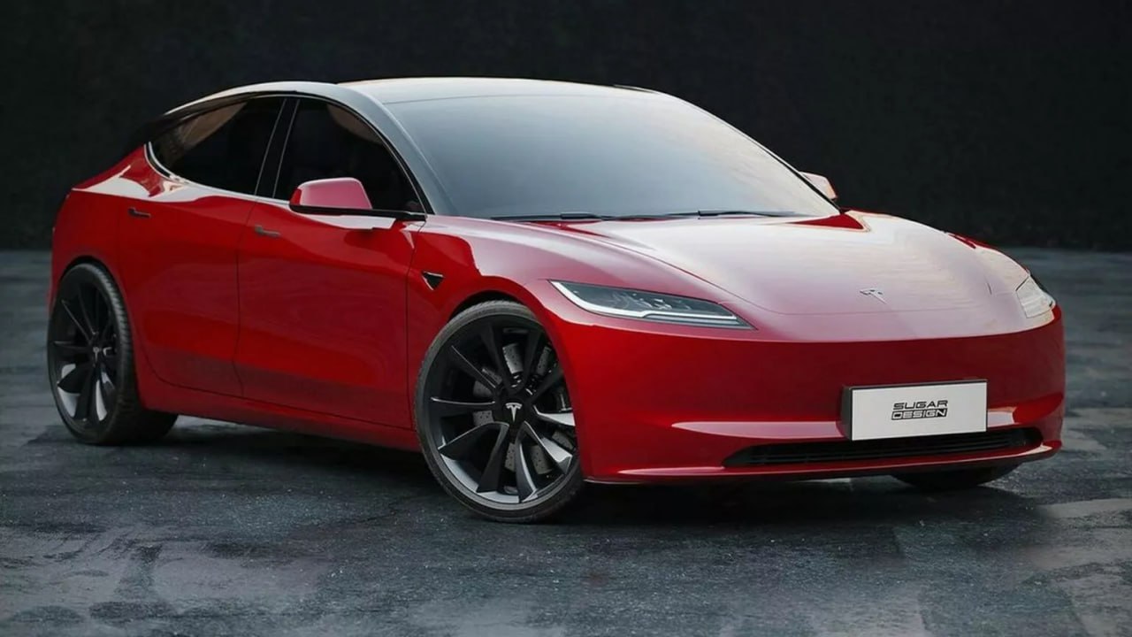 Tesla Model 3 GT renders