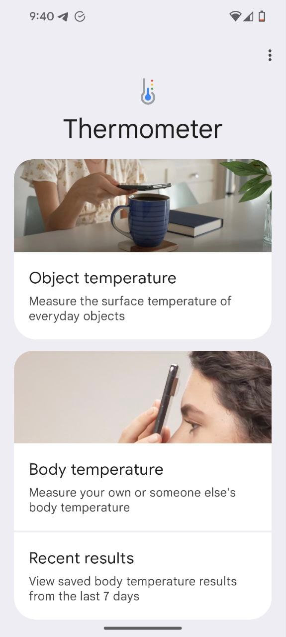  Google Pixel Thermometer app update US