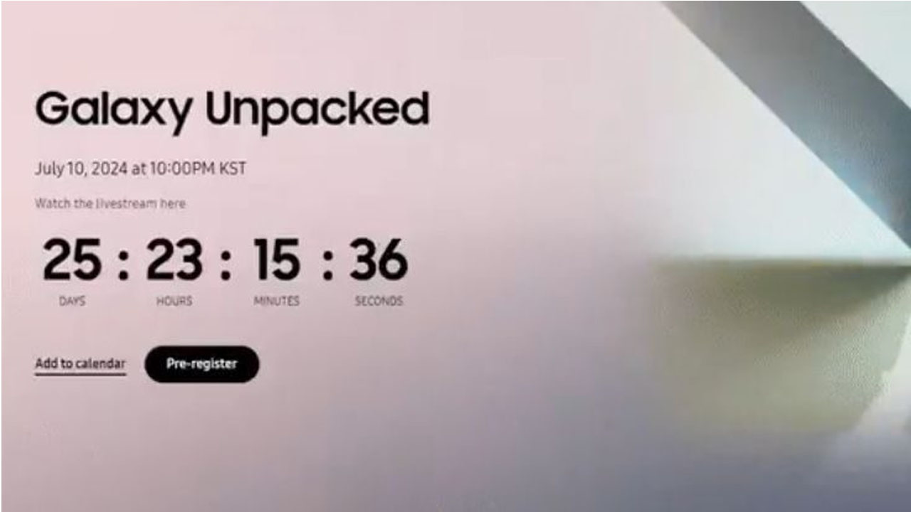 Samsung July 2024 Unpacked teaser