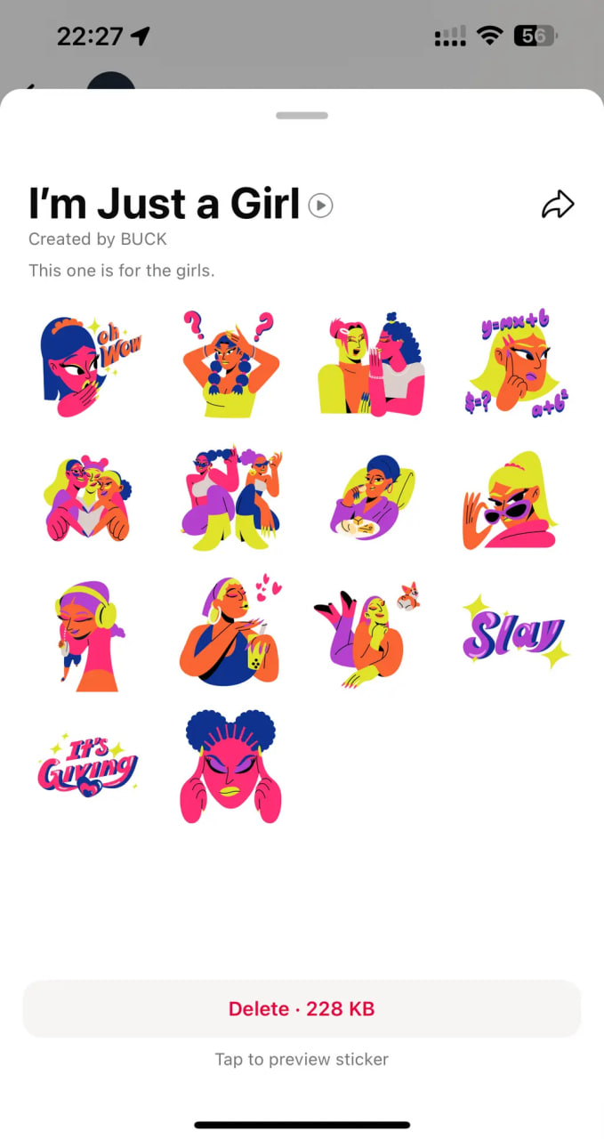  WhatsApp Lottie stickers pack 