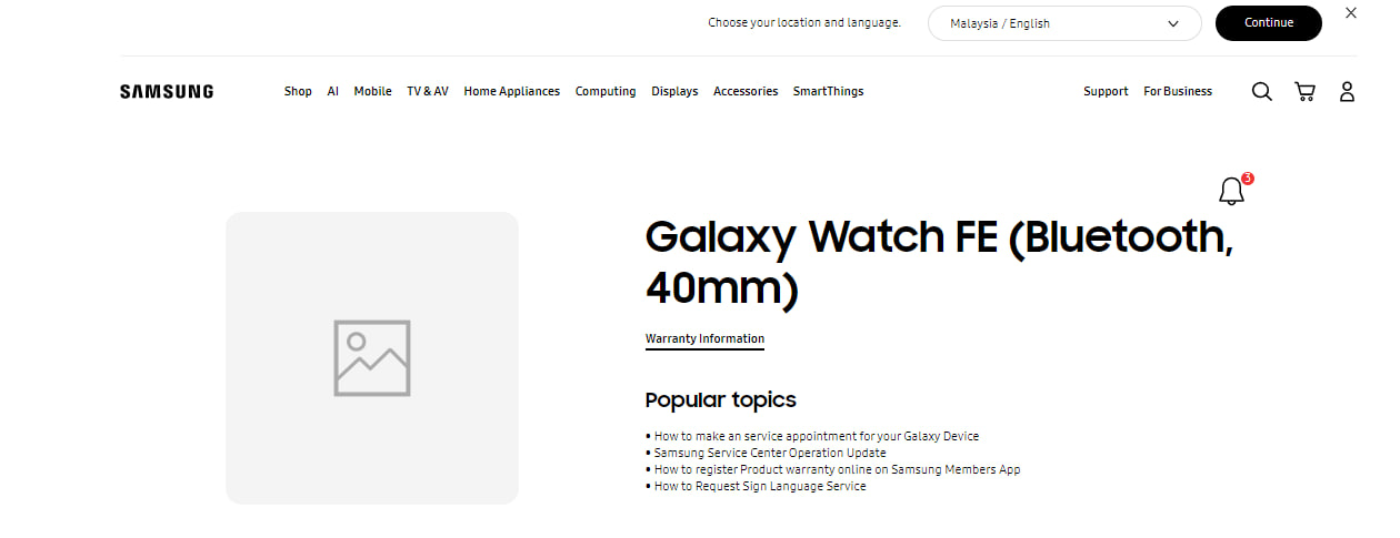  Galaxy Watch FE Malaysia 