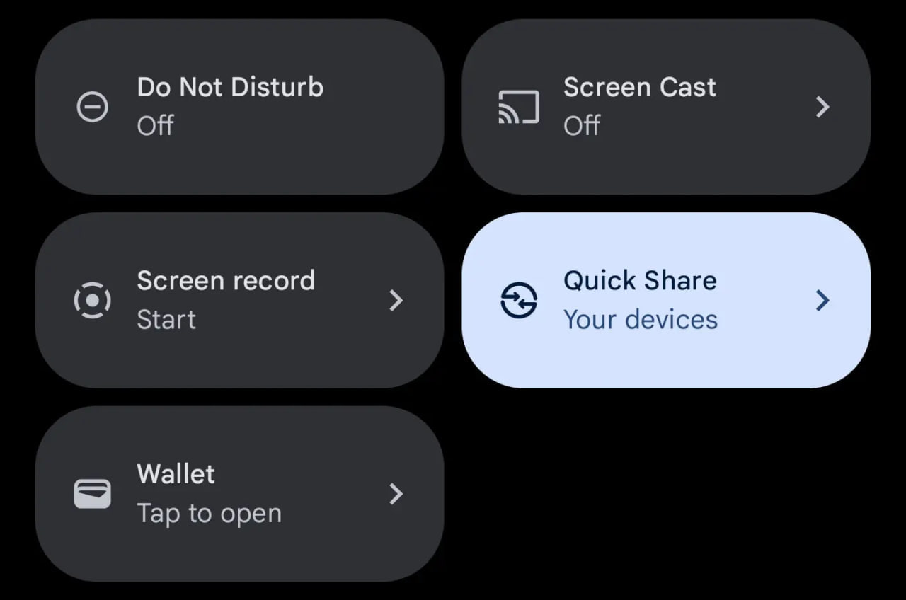 Google Wallet Quick Settings Tile Samsung devices